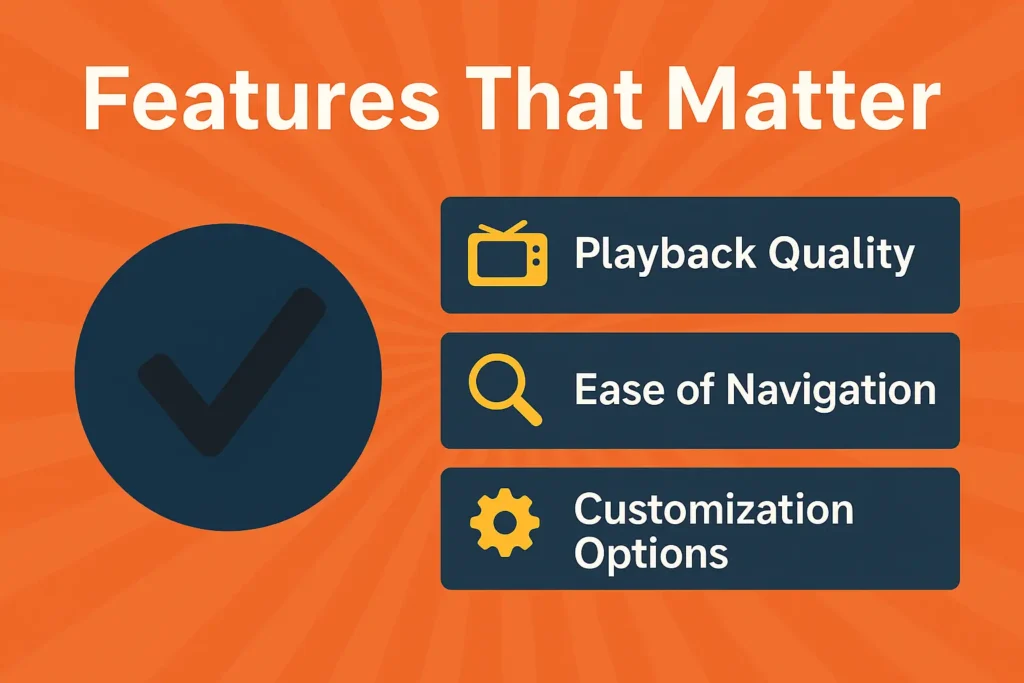 Key features of IPTV apps like TiviMate and IPTV Smarters